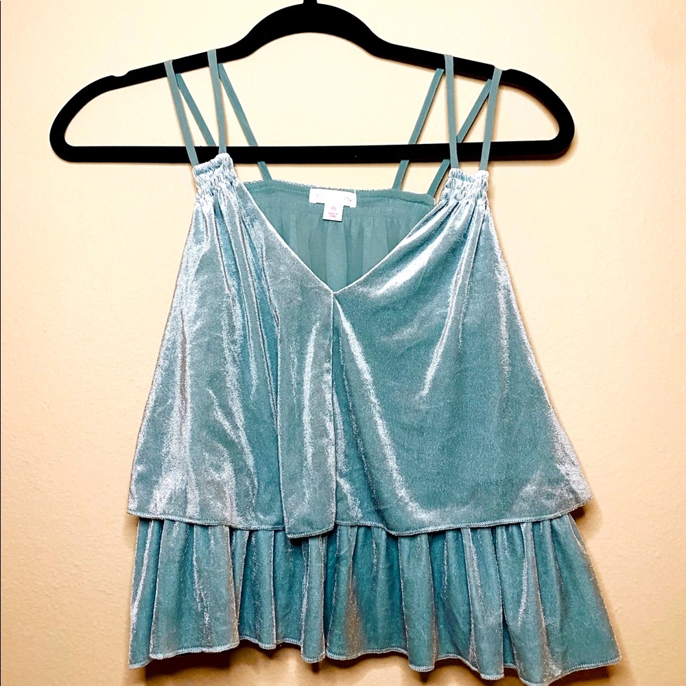 Velvet Crop Top